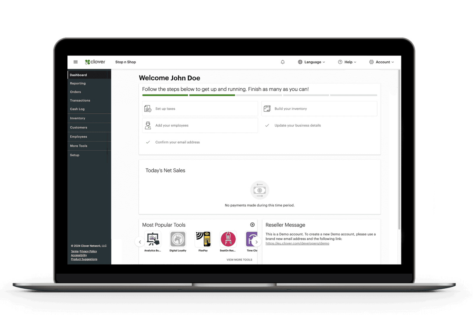 clover dashboards